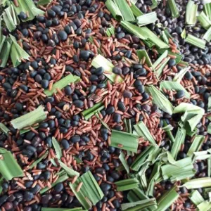 Trà gạo lứt đậu đen xanh lòng lá dứa rang thơm -1kg
